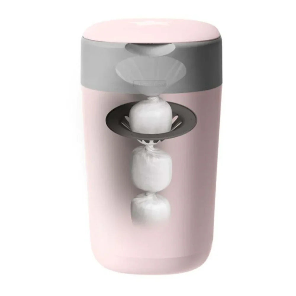 Tommee Tippee Twist & Click Nappy Disposal Bin - Pink