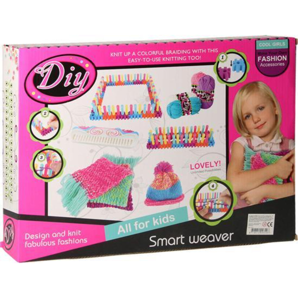 My Own Knitting Machine DIY Kit – Creative Weaving & Knitting Set