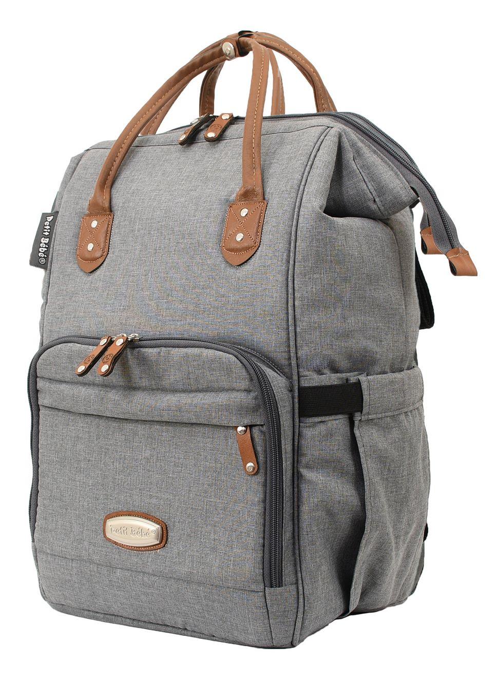 Petit Bebe Premium Max Diaper Bag – Grey