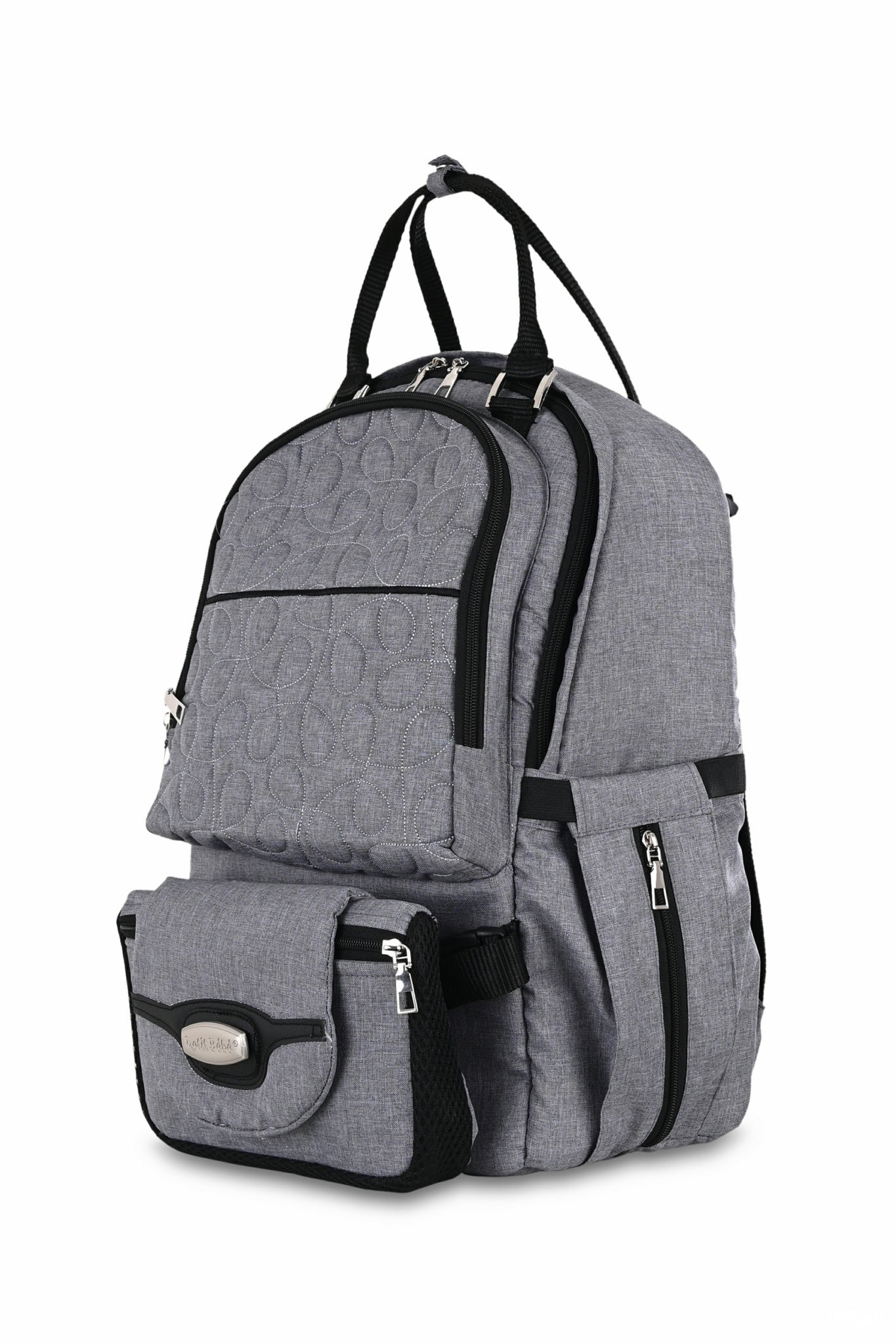 Petit Bebe Premium Go Diaper Bag – Grey