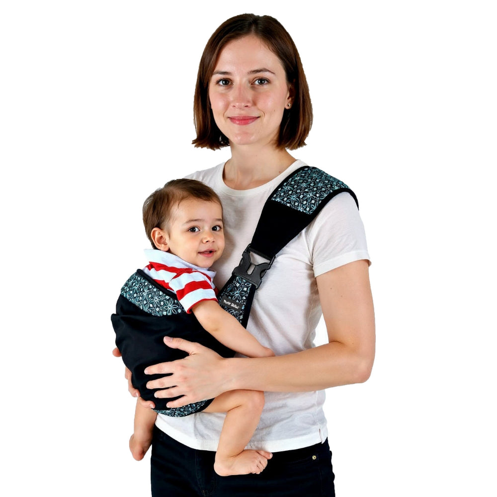 Petit Bebe Baby Vea Sling Carrier – Blue & Black