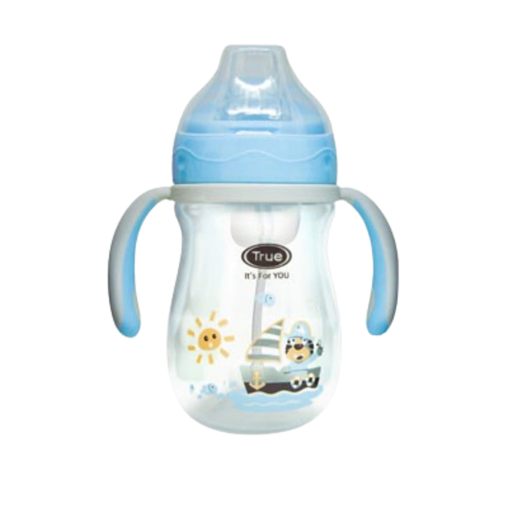True Non-Spill Training Cup 270ml – Baby Blue (6–12m)