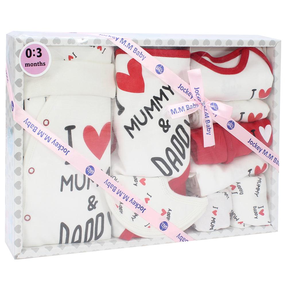 10-Piece Baby Layette Set (I Love Mommy And Daddy) - Ourkids - JOKY