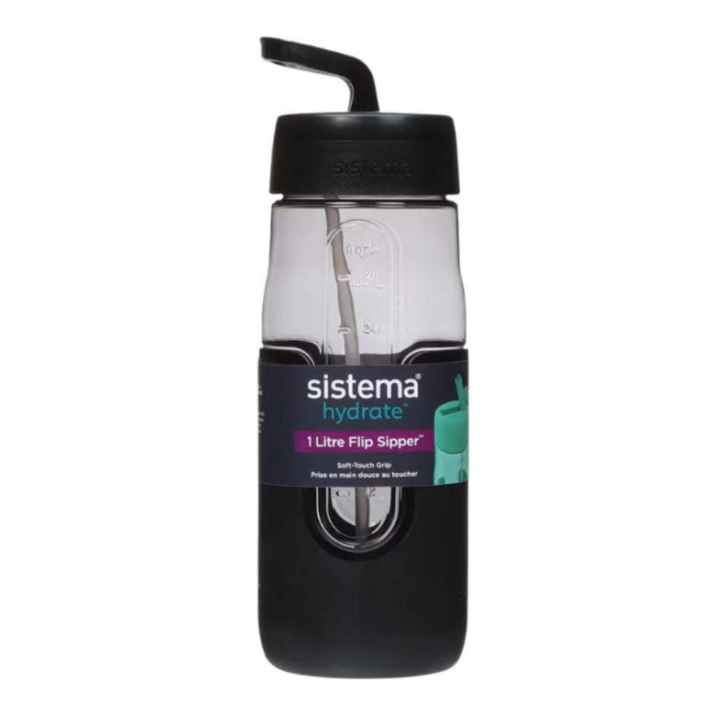 Sistema Flip Sipper Water Bottle 1.5ml – Black