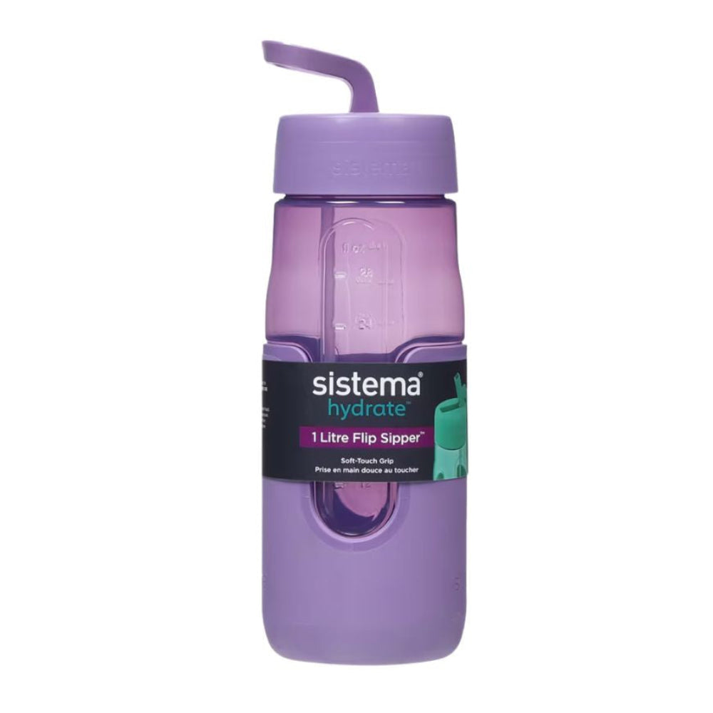 Sistema Flip Sipper Water Bottle 1.5ml – Purple - School