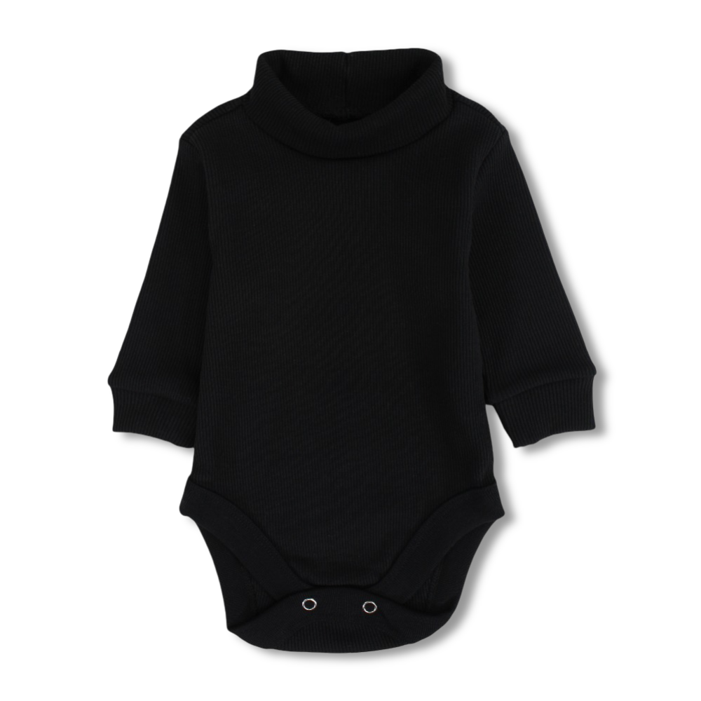 Unisex Baby Cotton High Collar Bodysuit