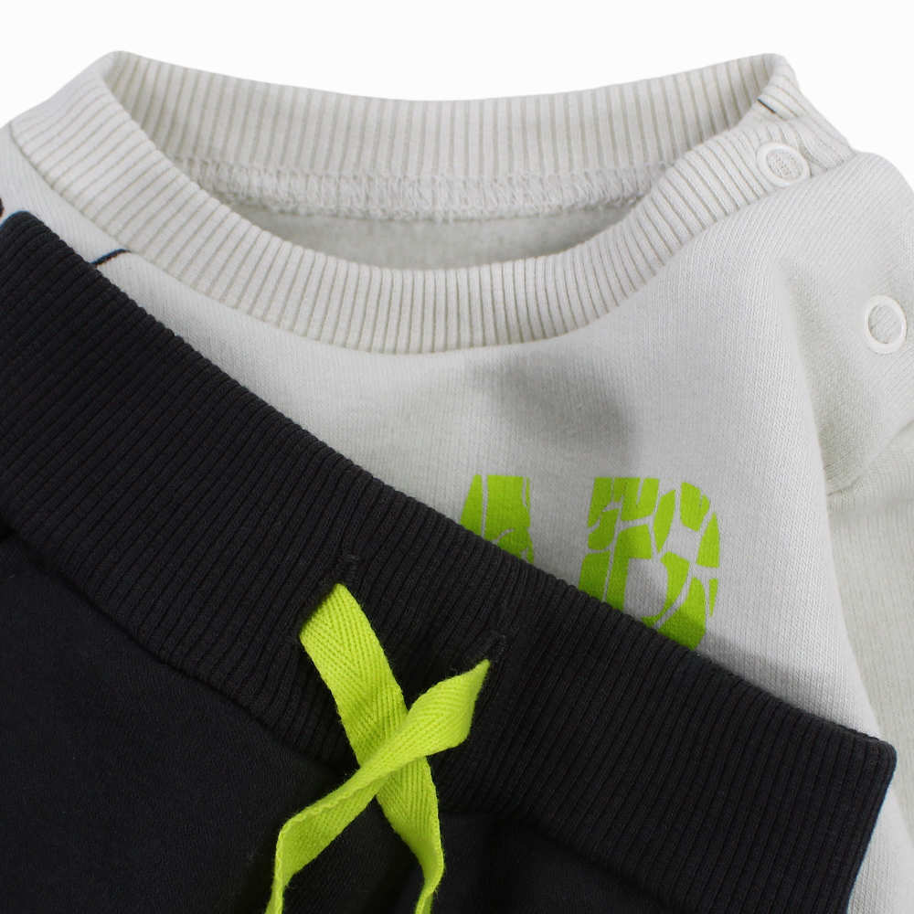 Baby Boys Cotton Pajama Set - Cute Dino Design