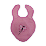 Cotton Baby Bib – Butterfly Embroidery