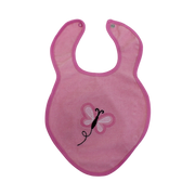 Cotton Baby Bib – Butterfly Embroidery