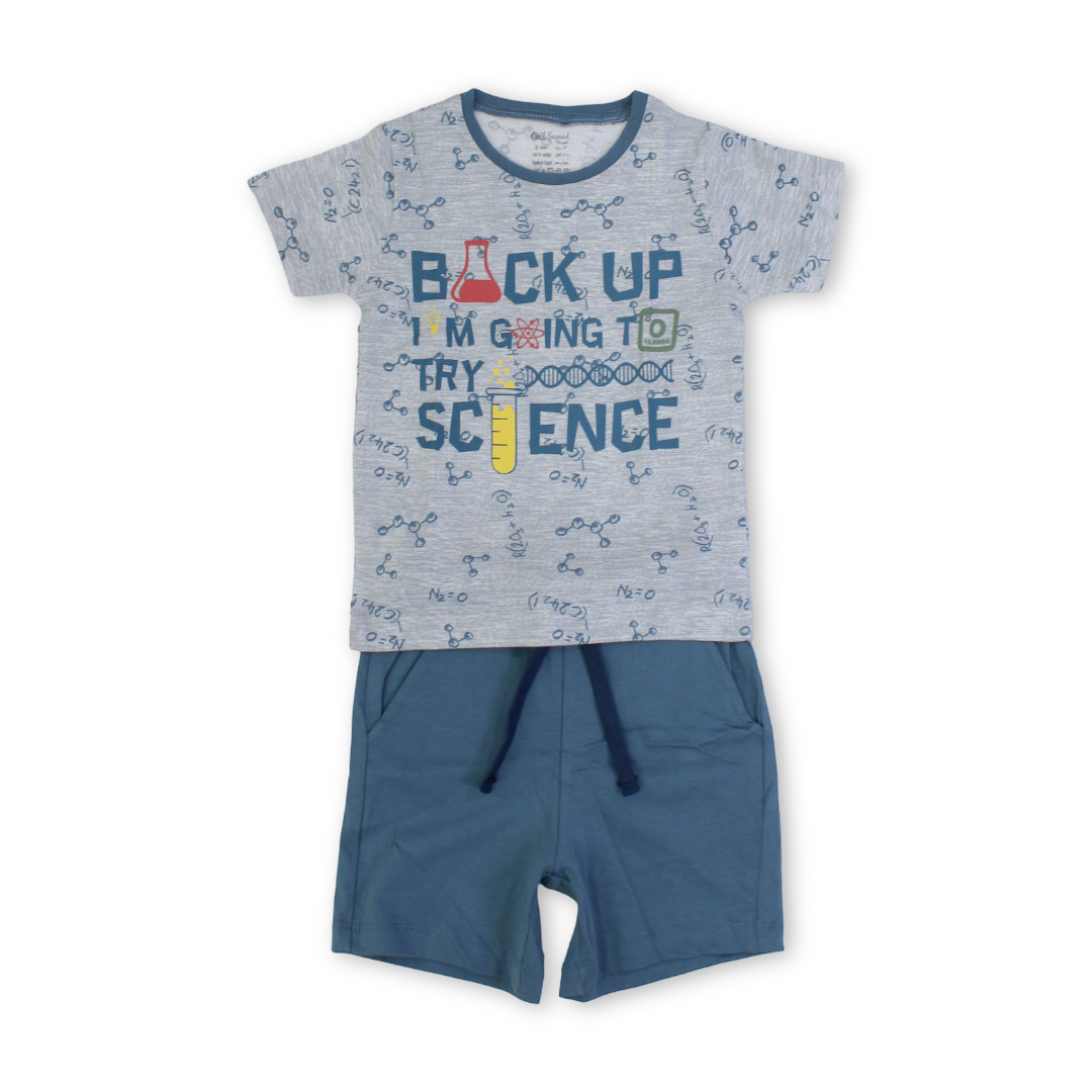 Boys Cotton Pajama – Grey - Clothing - Al Sayad