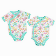 Unisex Baby Cotton Short-Sleeved Underwear Bodysuit (Pack of 2)