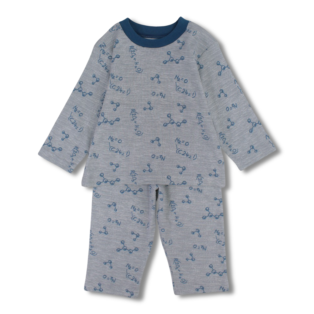Unisex Cotton Pajama Set - Chemical Formulas Print - Clothing - Al Sayad