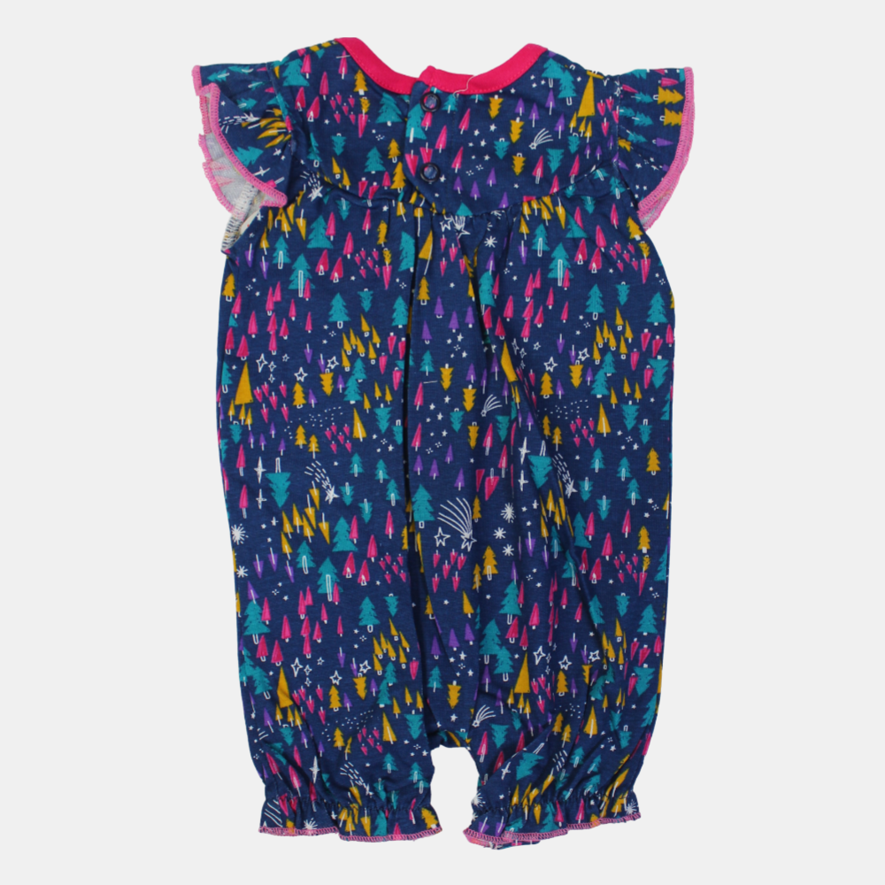 Cotton Sleeveless Ruffled Romper