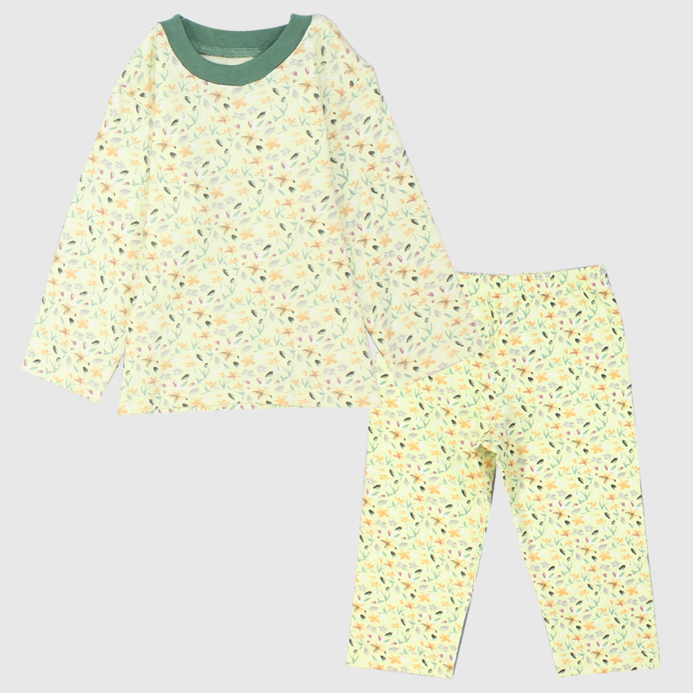 Flowery Long-Sleeved Pajama