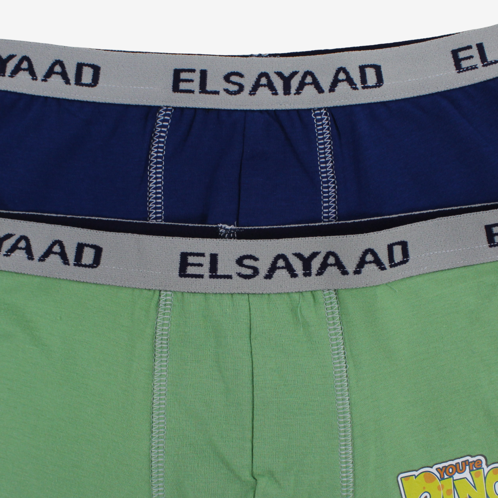 Boys Cotton Boxer Shorts – 2-Pack (Assorted Colors)