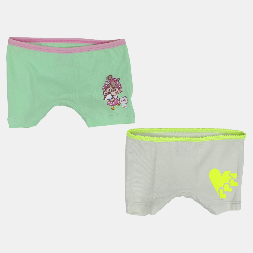 Girls Cotton Under Shorts - 2-Pack
