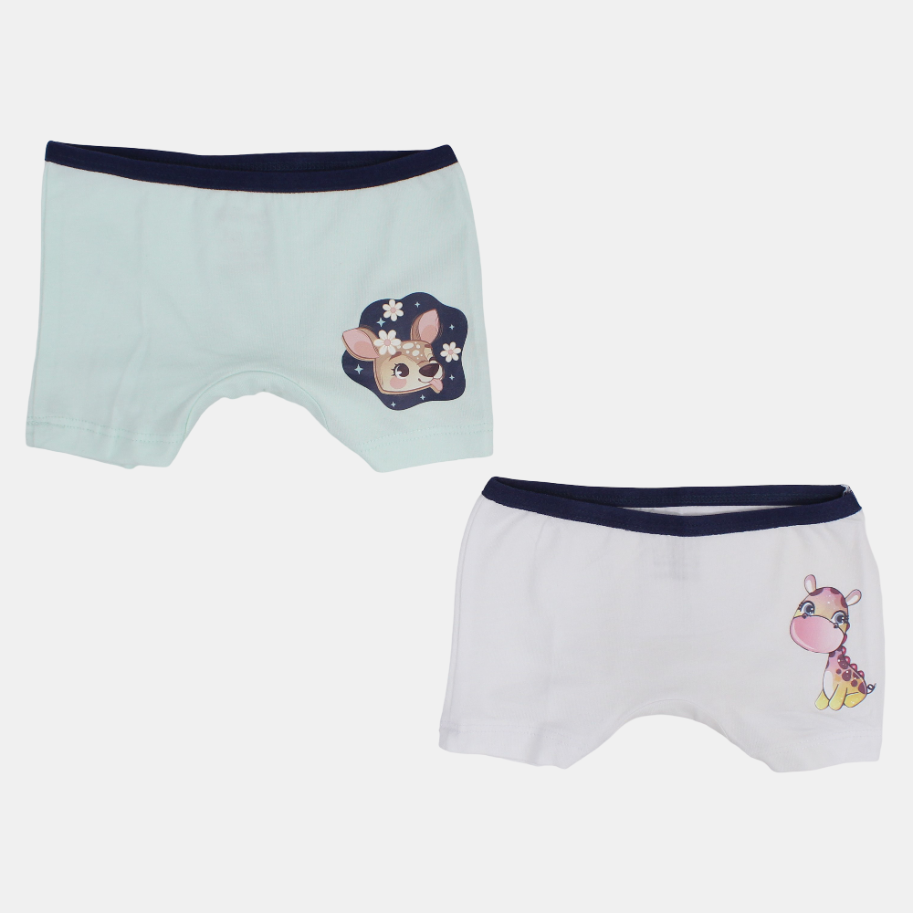 Girls Cotton Under Shorts - 2-Pack