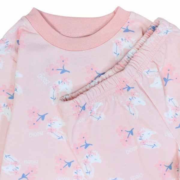 Unisex Cotton Pajama Set - Chemical Formulas Print