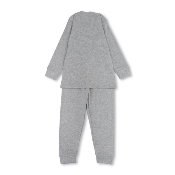 Girls Derby Pajama Set – Grey with "You Lock Pretty Today" Print