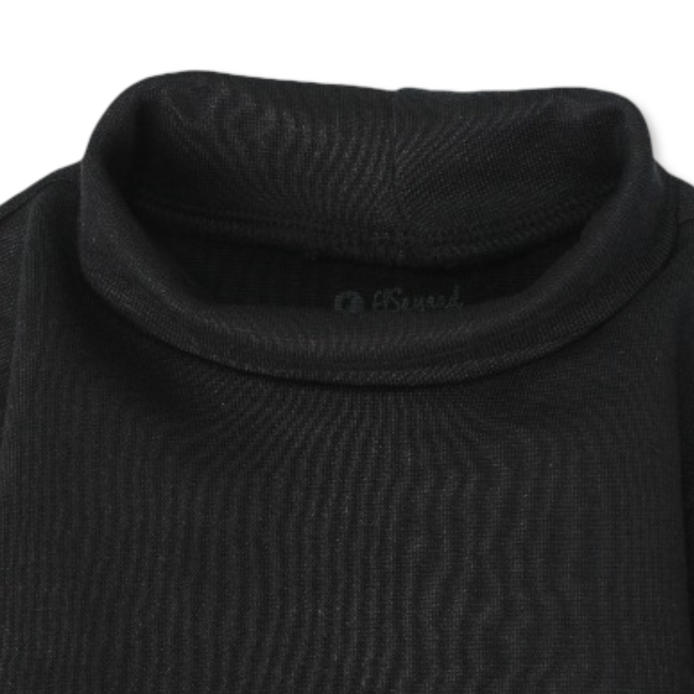 Unisex Baby Cotton High Collar Underwear Bodysuit – Black