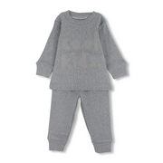 Boys Derby Pajama Set – Grey with "Cool Kids" Design