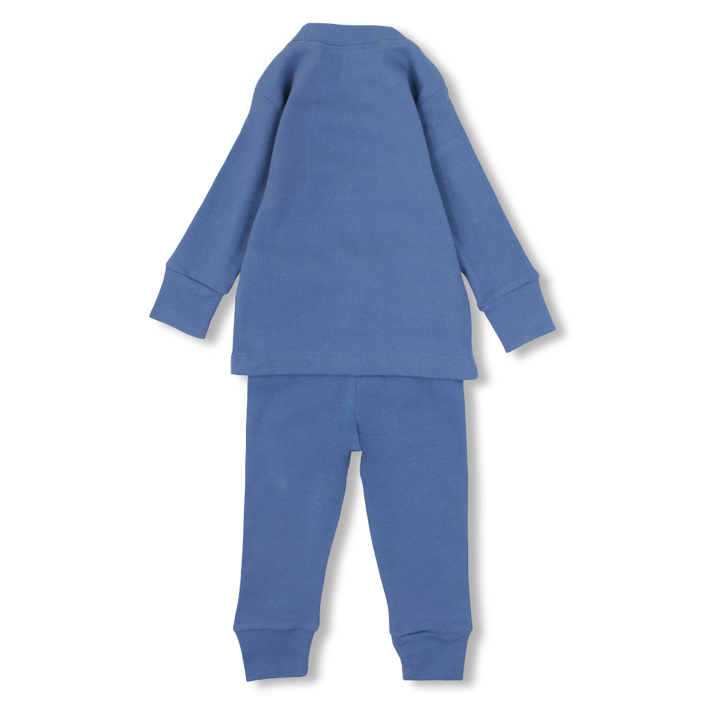 Boys Derby Pajama Set – Indigo with "Cool Kids" Design