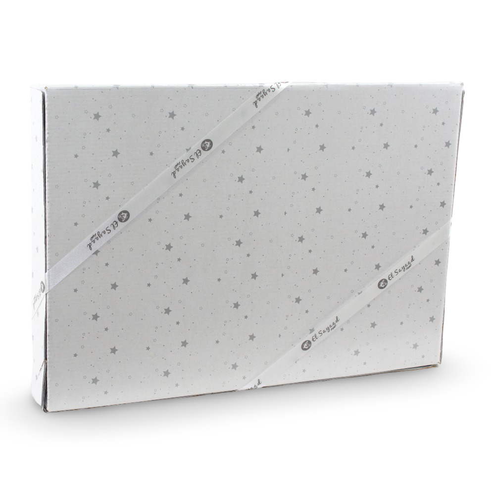 Baby Boys Gift Clothes Box – White & Light Blue Baby Dino Theme