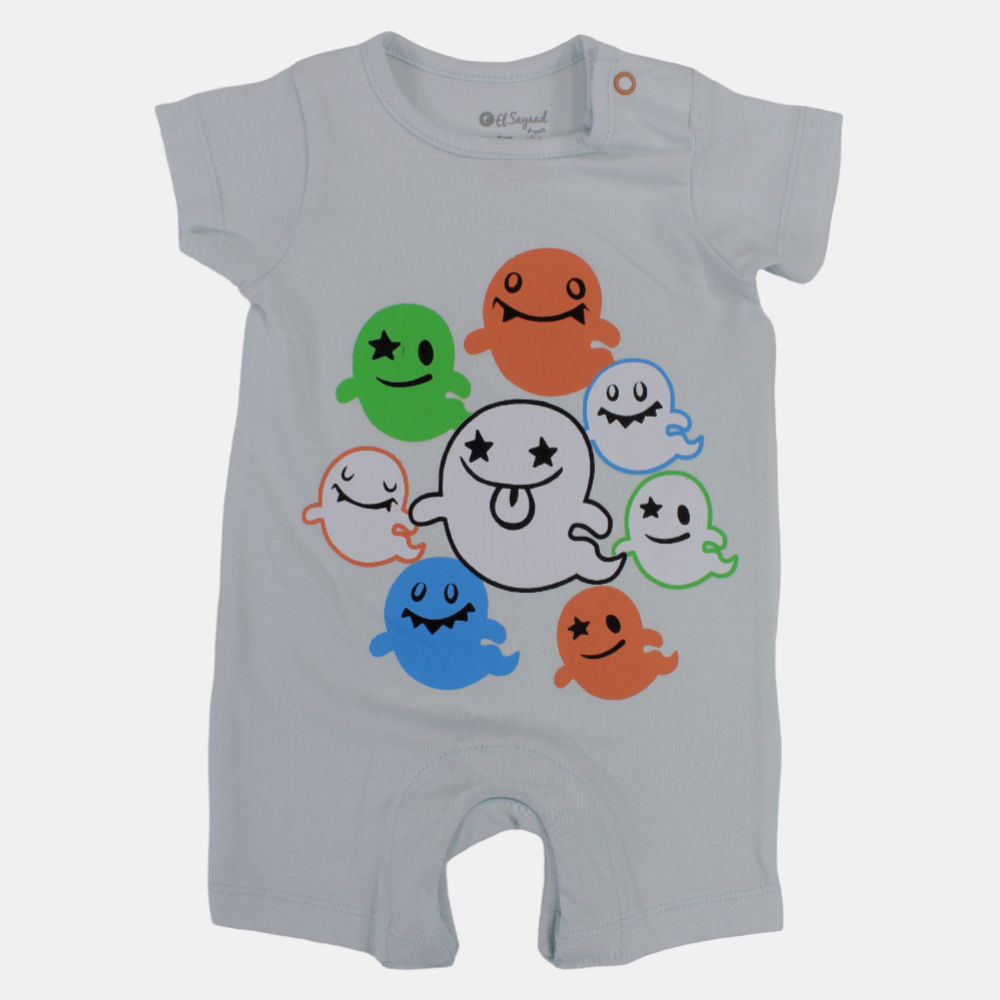 Baby Boys' Short-Sleeved Romper