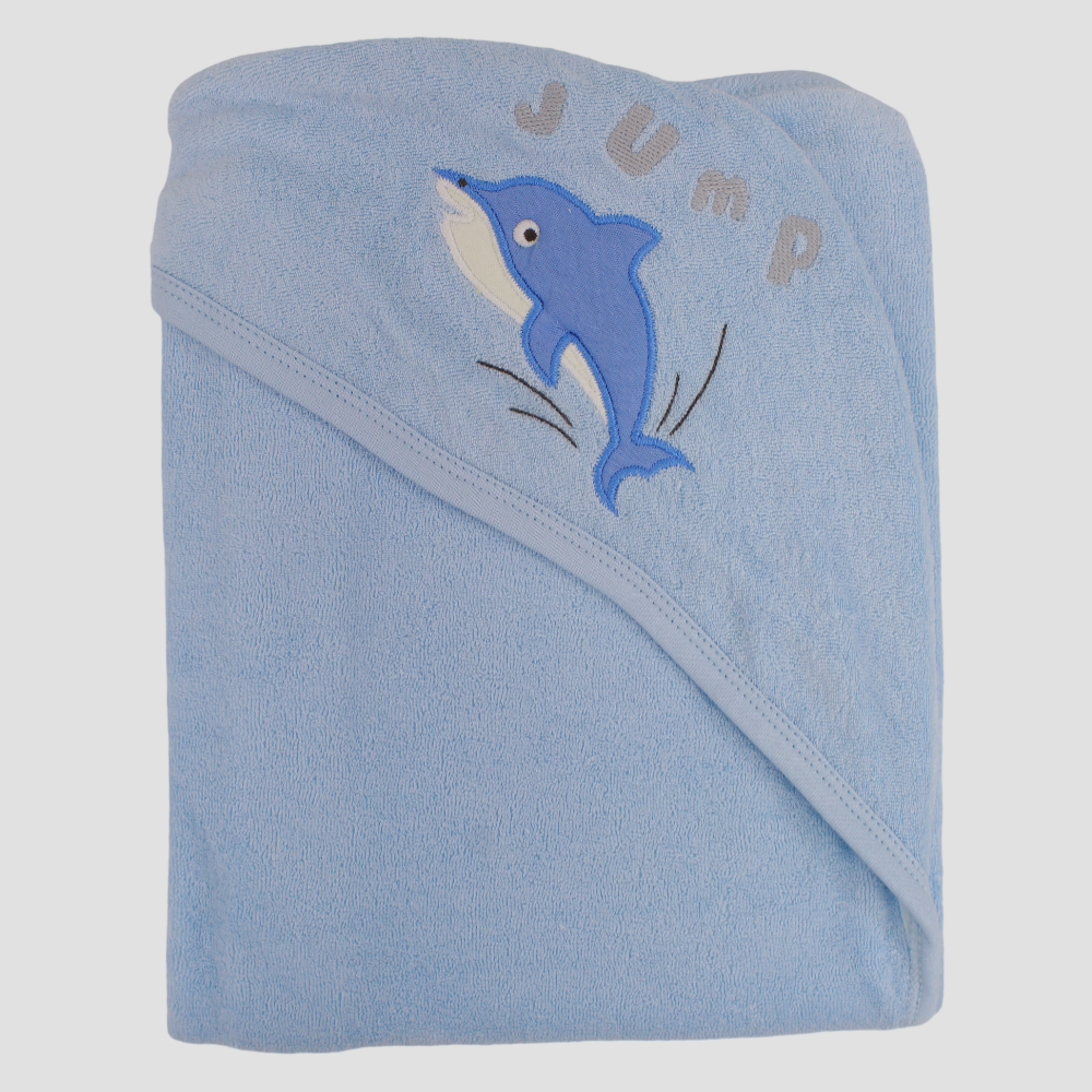 Baby Hooded Towel - Dolphin Design