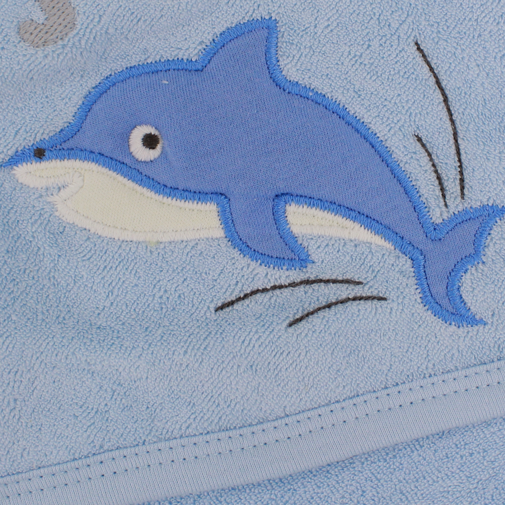 Baby Hooded Towel - Dolphin Design