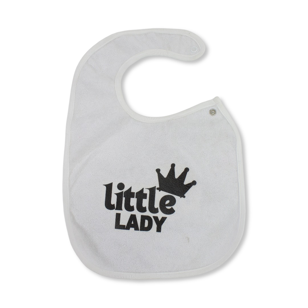 Cotton Bib – with Cute Text