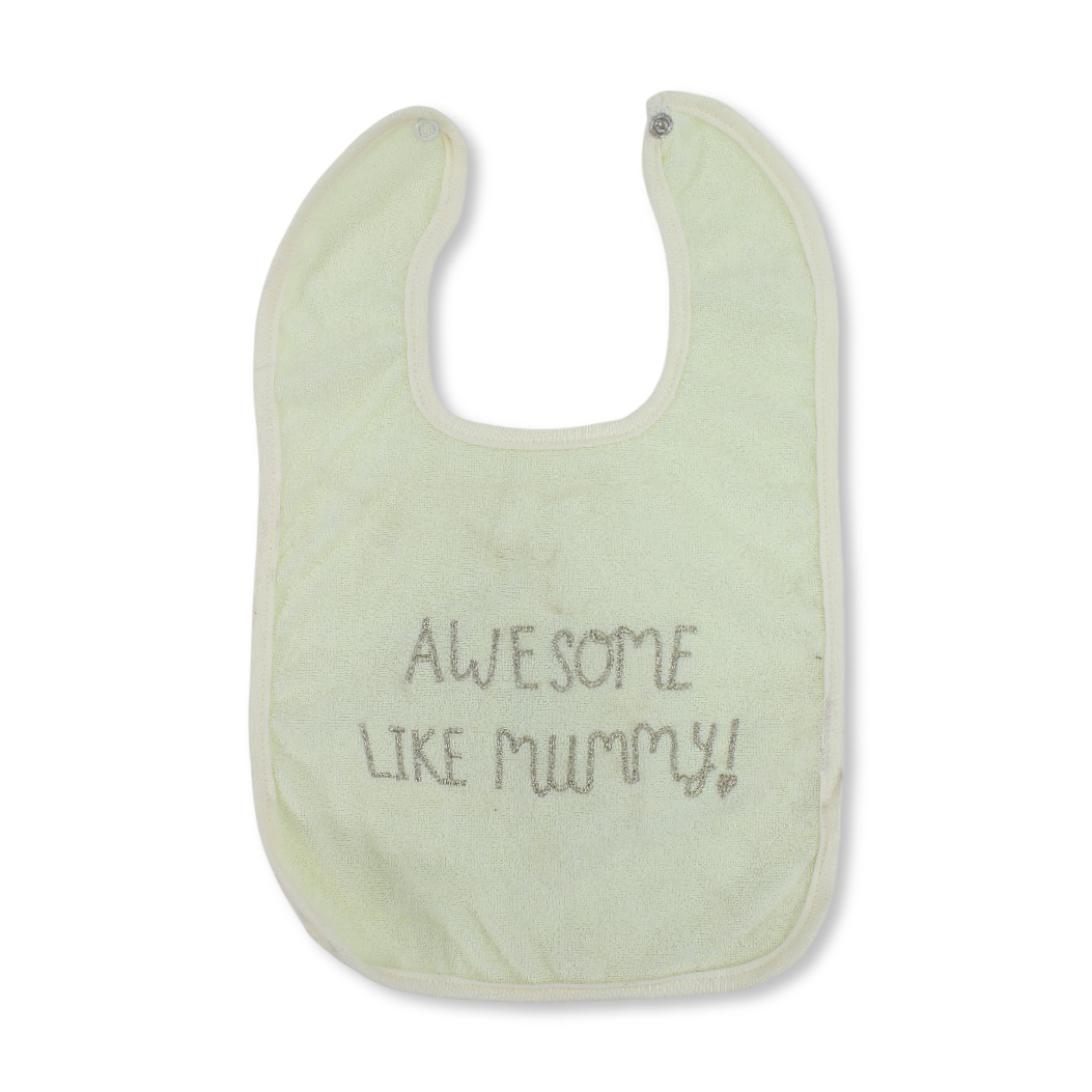 Cotton Bib – with Cute Text