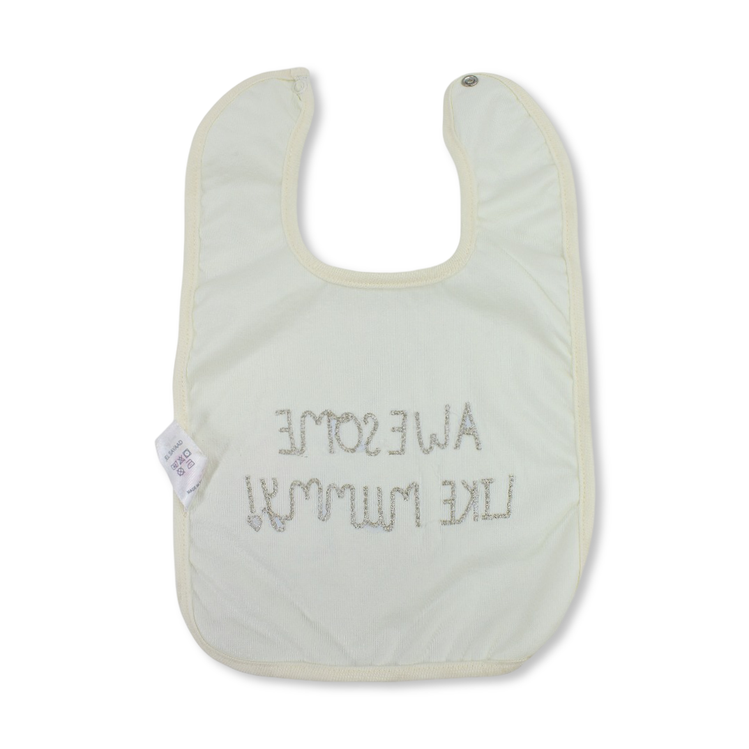 Cotton Bib – with Cute Text