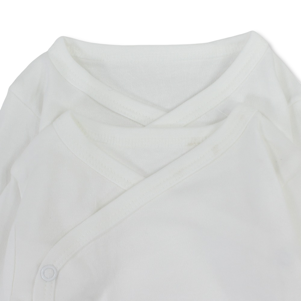 Wrap Over Bodysuit White – Pack Of 2