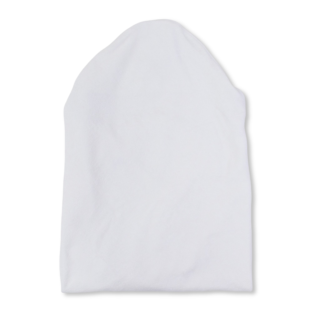 Baby Cotton Hooded Towel – Off-white with Dolphin Embroidery