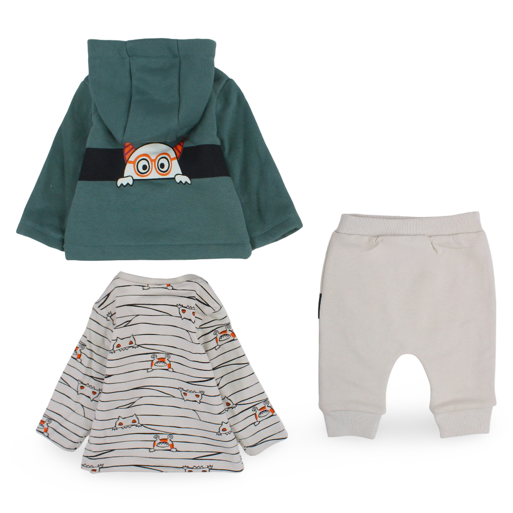Baby Boys 3-Piece Outfit Set – Mint