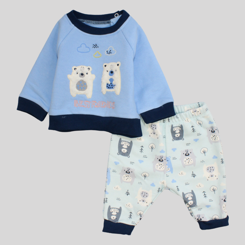 Friendly Bears Long-Sleeved Fleeced Pajama