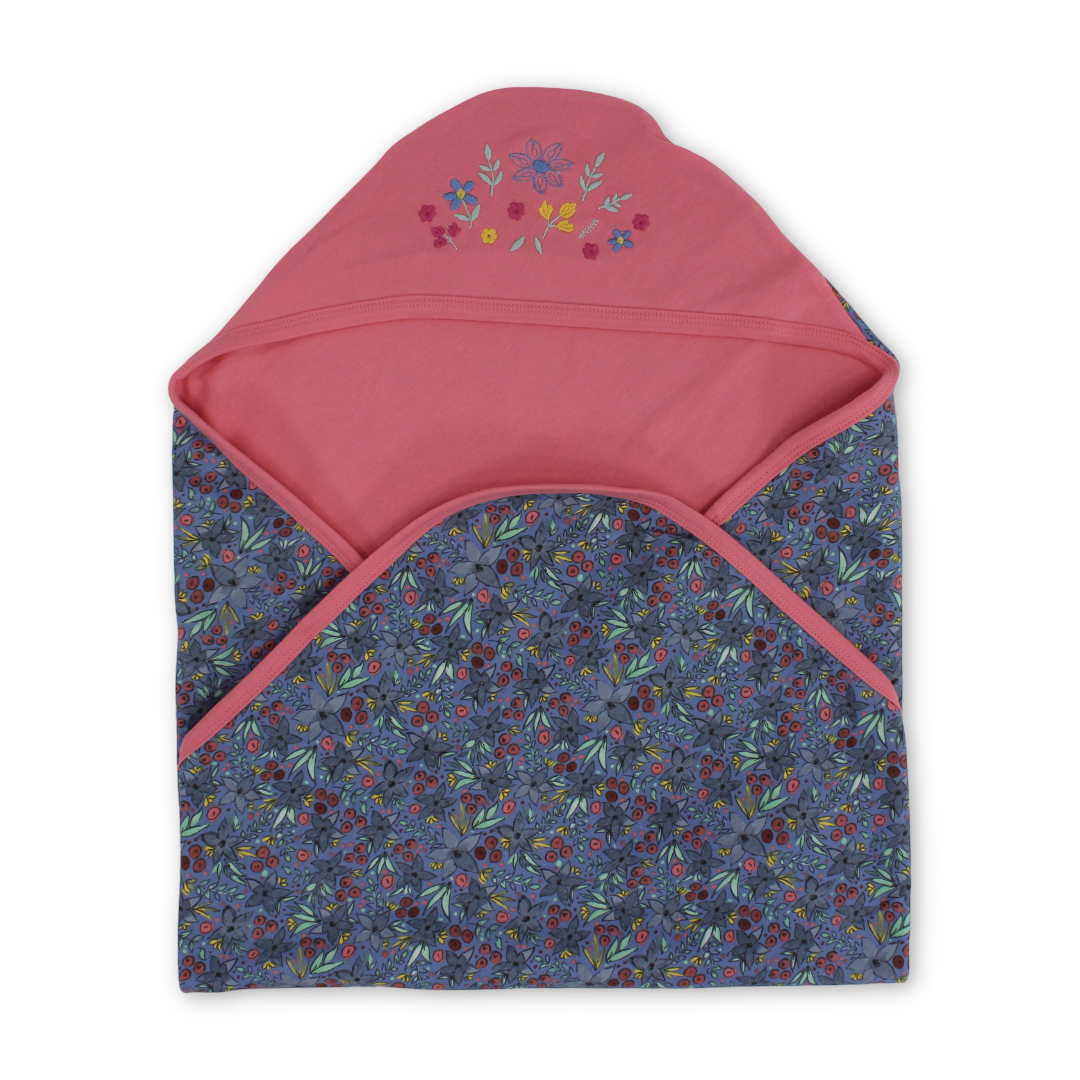 Cotton Baby Blanket – Watermelon with Flowers Embroidery - Baby Essentials - Al Sayad