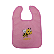 Cotton Baby Bib – Bee Embroidery