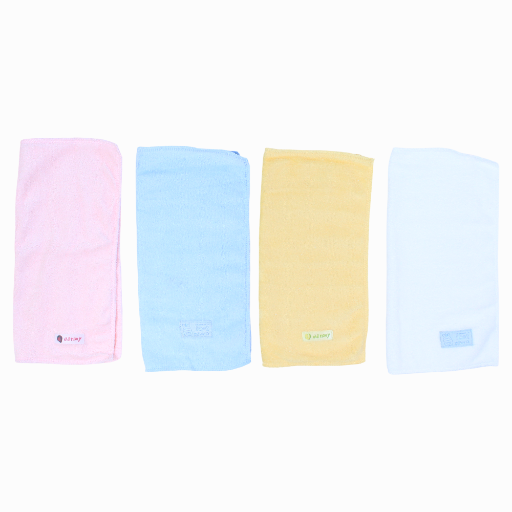 Plain Burp Cloths (Pack of 4)