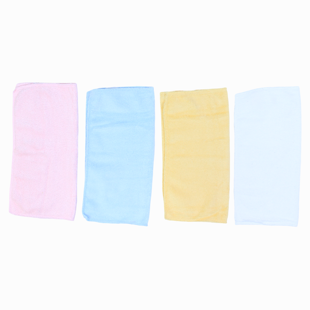 Plain Burp Cloths (Pack of 4)