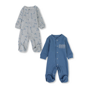 Baby Boys Cotton Baby Footie – Science Print 2-Pack