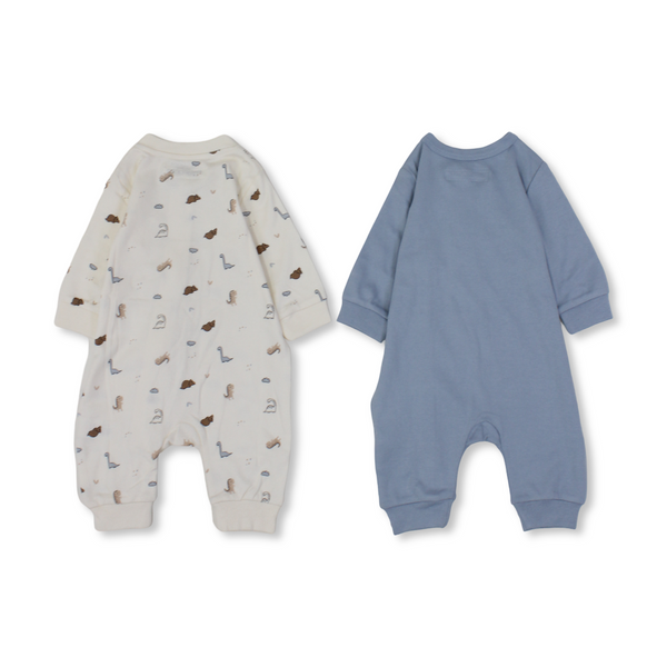 Baby Boys Cotton Baby Footie – Animals Print (2Pcs)