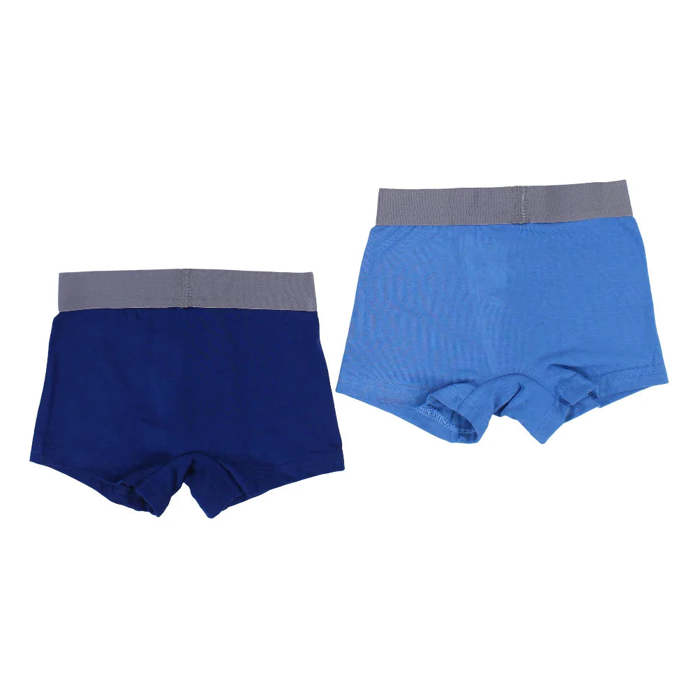Pack of 2 – Boys Cotton Boxer Shorts Plain Colors