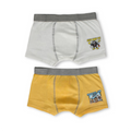 Boys Cotton Boxer – Yellow & White (Pack Of 2)