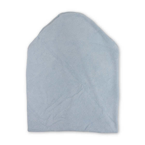 Cotton Hooded Towel – Baby Blue with "I Love Mom & Dad" Design (70*50)