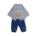 Baby Boys Cotton Pajama – Lion Embroidery