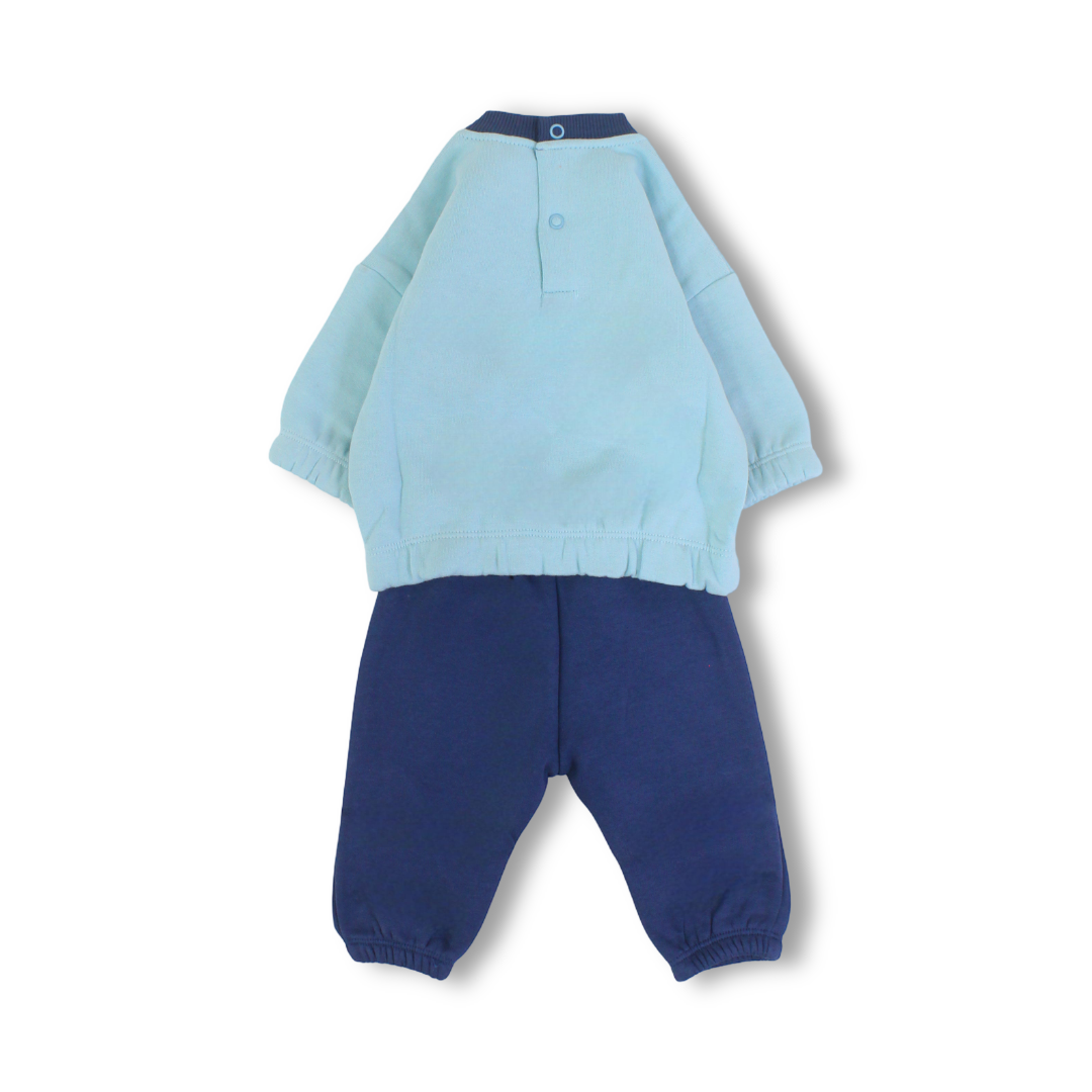 Baby Boys Cotton Pajama – Lion Embroidery
