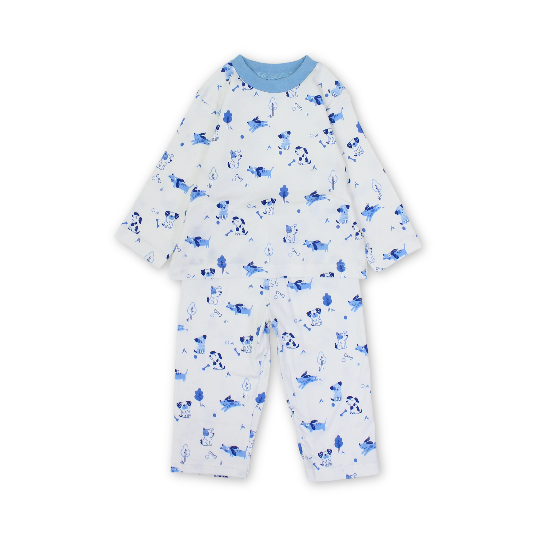 Baby Boys Cotton Pajama – Dogs Print
