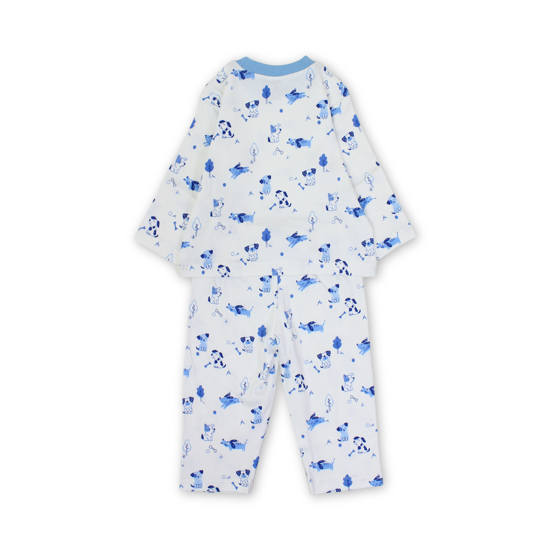 Baby Boys Cotton Pajama – Dogs Print